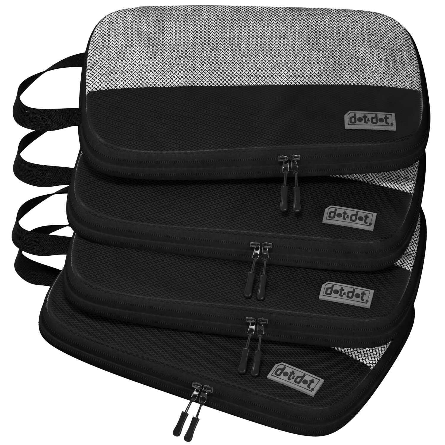 4pc Medium Compression Packing Cubes for Suitcases - Carry-on Packing Cubes -...