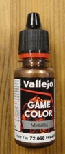 Vallejo Tinny Tin Metallics Game Color Acyrlic Miniatures Paint 17ml VAL72060