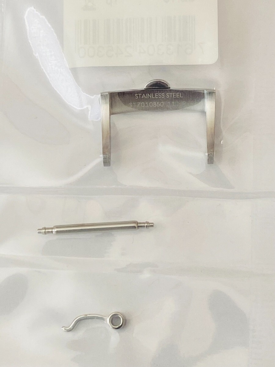 ORIGINAL OMEGA 19mm SILVER CLASP BUCKLE # STZ010850 FITS 19mm