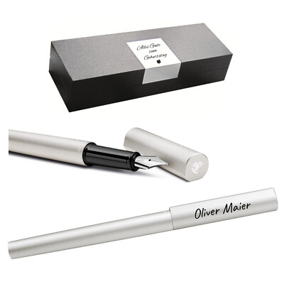 le cigarette électronique Pelikan Stylo-Plume Ineo Elements P6 Argent avec Gravure Cadeau Étui