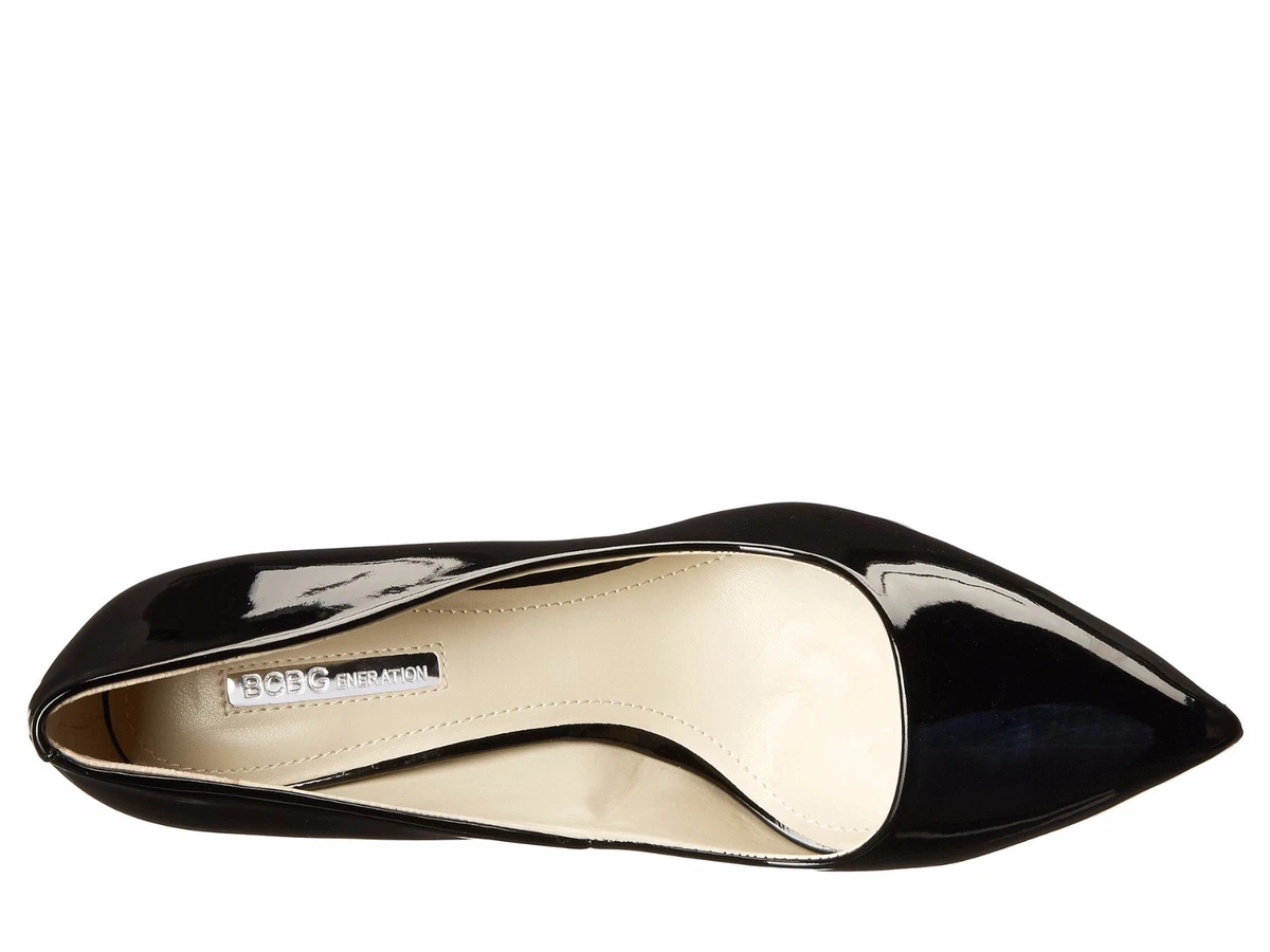 Bcbg black patent store leather pumps