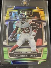 2021 Select Green & Yellow Die-Cut Prizm RC Concourse Level KADARIUS TONEY #152