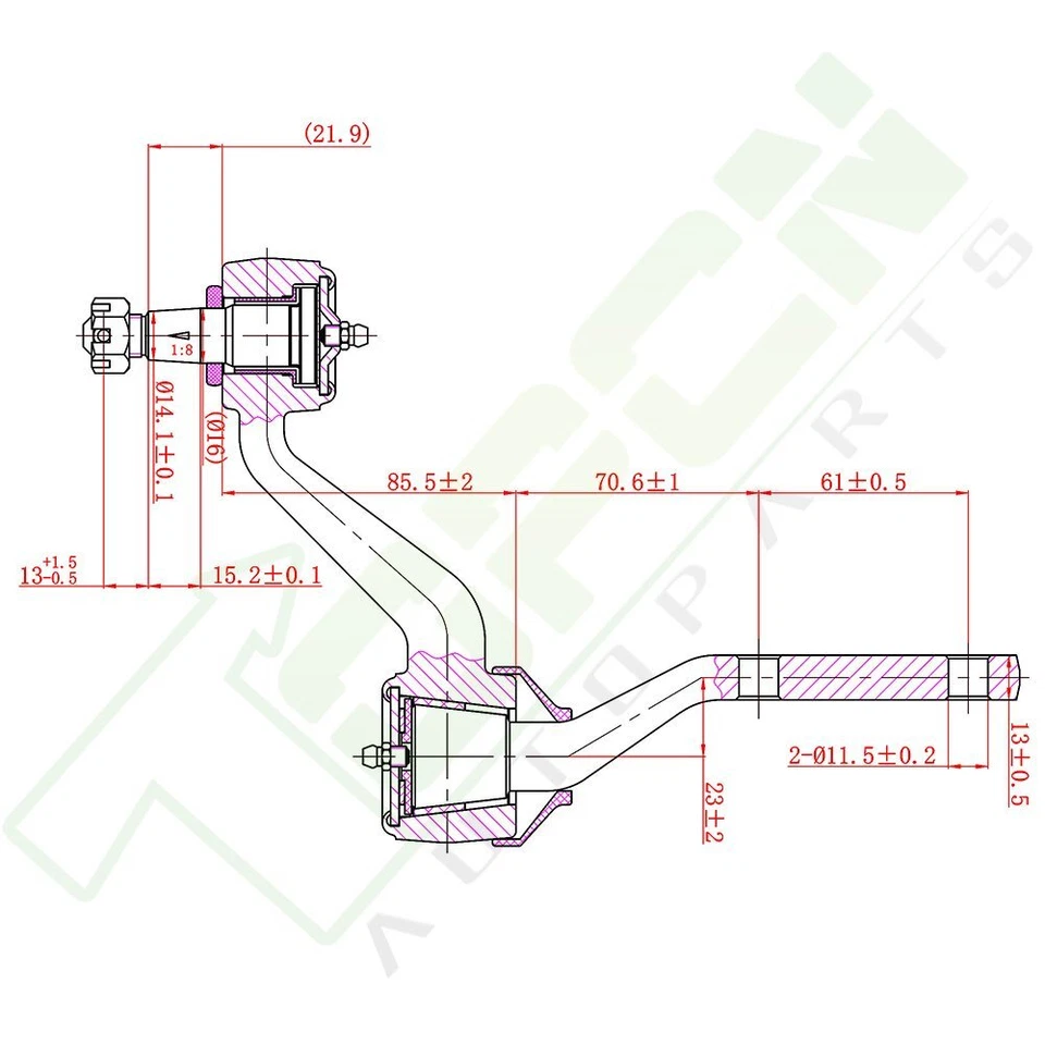 New 1 xSteering Idler Arm K7169 For 1990 1991 1992 Dodge Dakota 4WD Replacement - Изображение 2 из 4