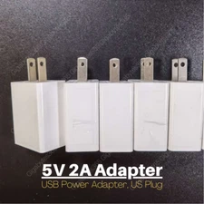 Lot of 1-5X 5V 2A USB Port Jack Wall Charger 5 Volt 2 Amp AC to DC Power Adapter