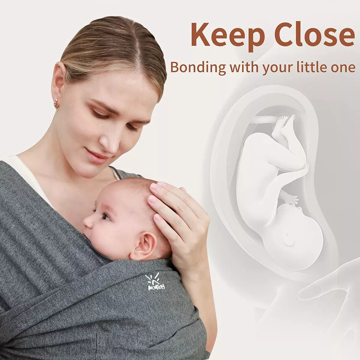 Baby carrier on your cheap chest