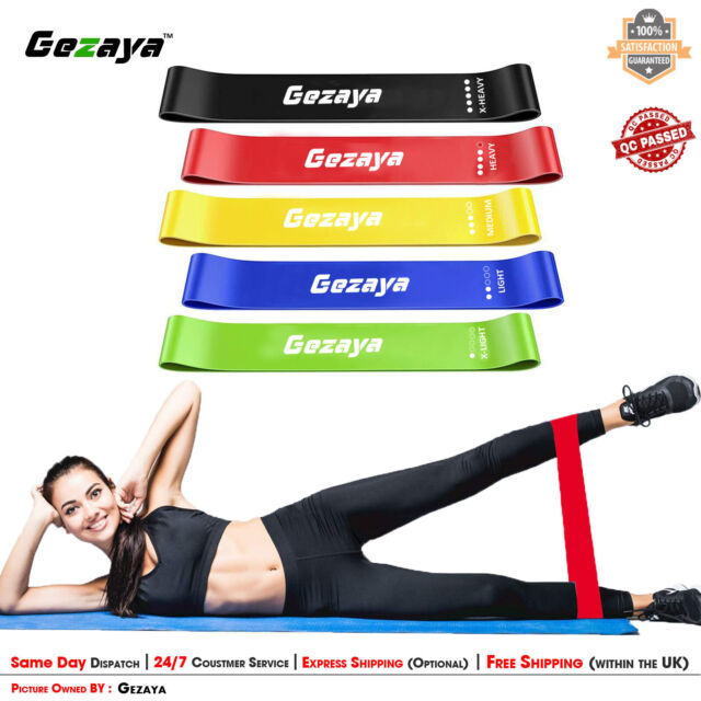 Mini Loop Stretch Resistance Bands For Heavy Workout Exercise Sports Fitness UK