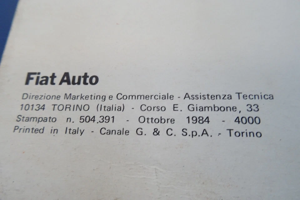 manuale officina Lancia Thema 2000 ie Turbo 2500 Turbo Diesel - Immagine 4 di 4