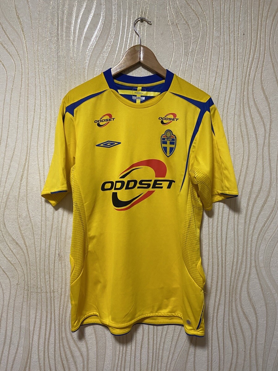 SWEDEN 2006 2007 2008 HOME FOOTBALL SHIRT SOCCER JERSEY UMBRO sz L