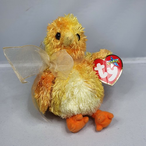 2001 Ty Beanie Babies Chickie the Chicken Chick Soft Plush Stuffed