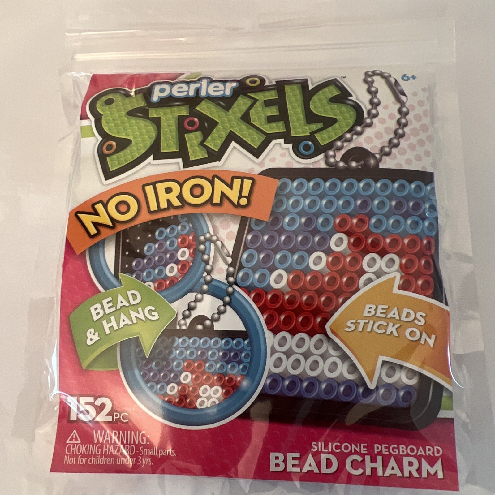 Stixels Set of 2 Perler Stixels No Iron Bead Charm 152 Pcs SNEAKER - NEW! | eBay