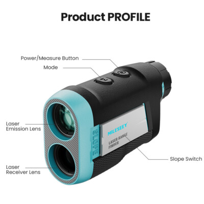 Mileseey Golf Rangefinder with Slope, Flag Pole Locking Vibration