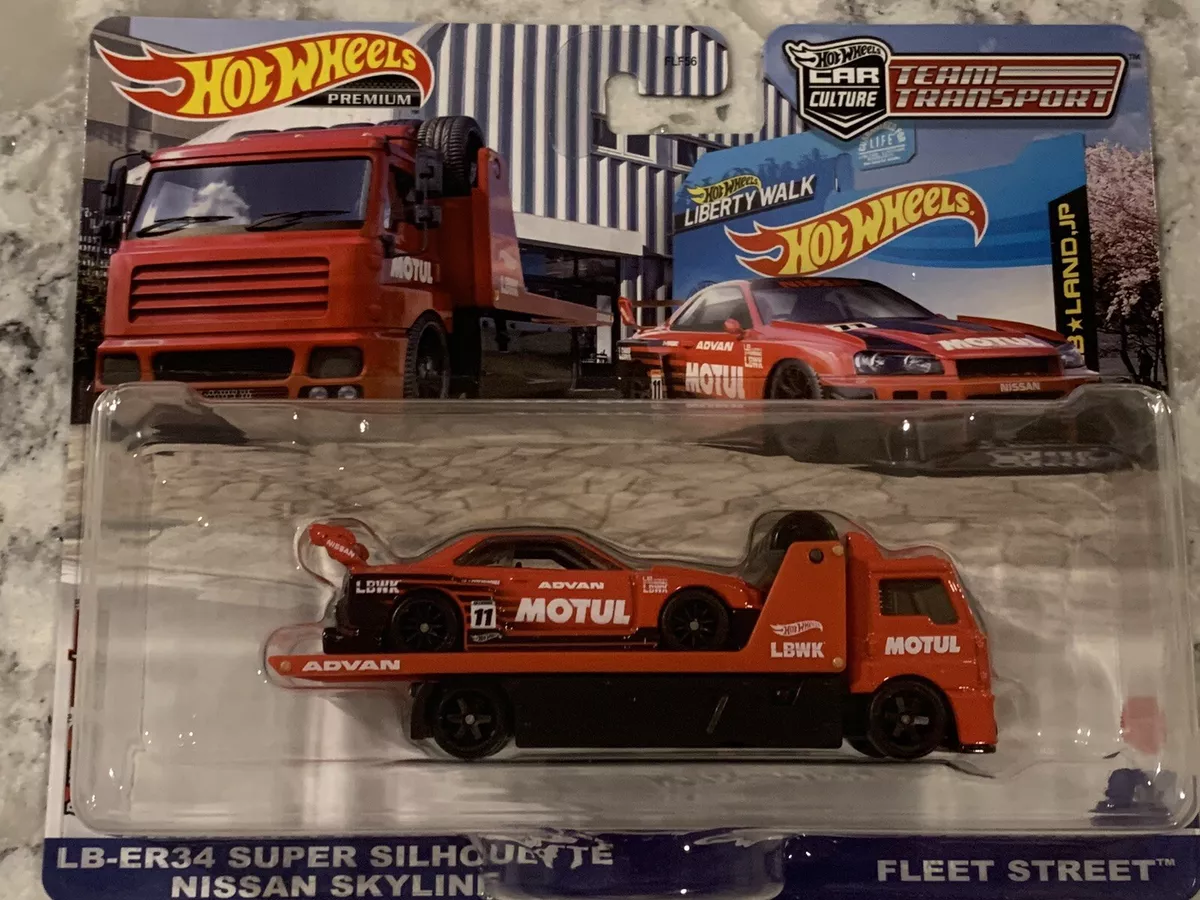 Hot Wheels LB-ER34 Super Silhouette Nissan Skyline Fleet Street #44 Transport