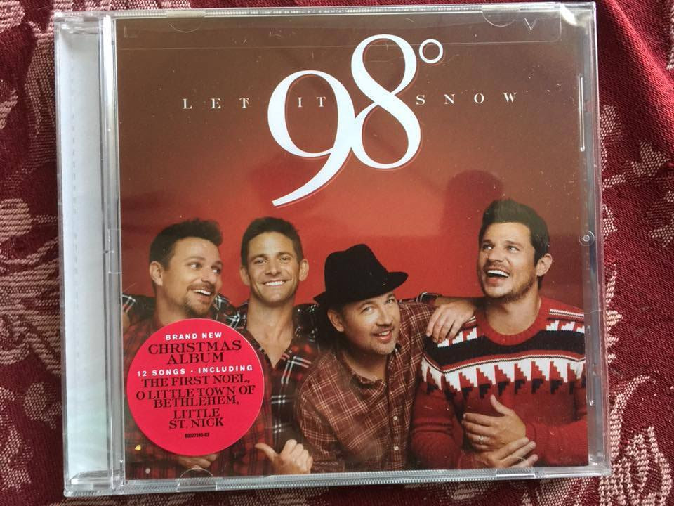 98 degrees Let It Snow cd with signed cd booklet Nick + Drew