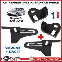 Halter Klemmen Reparatur Scheinwerfer Links+Recht Nuckel Megane 3 2008 Rechts