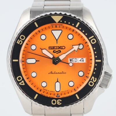 Seiko 5 Sports 4R36-07G0 Automatic Watch Orange Dial