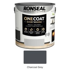Ronseal One Coat Everywhere Washable Tough Quick Dry Matt Paint All Colours 2.5L