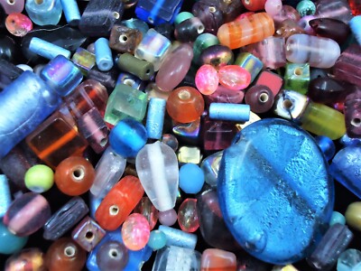 Glass Bead Mix 100g Mix (RANGE5)Asst Shapes/Sizes Jewellery Jewelry ...