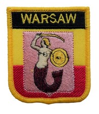 Warsaw Poland Shield Embroidered Patch