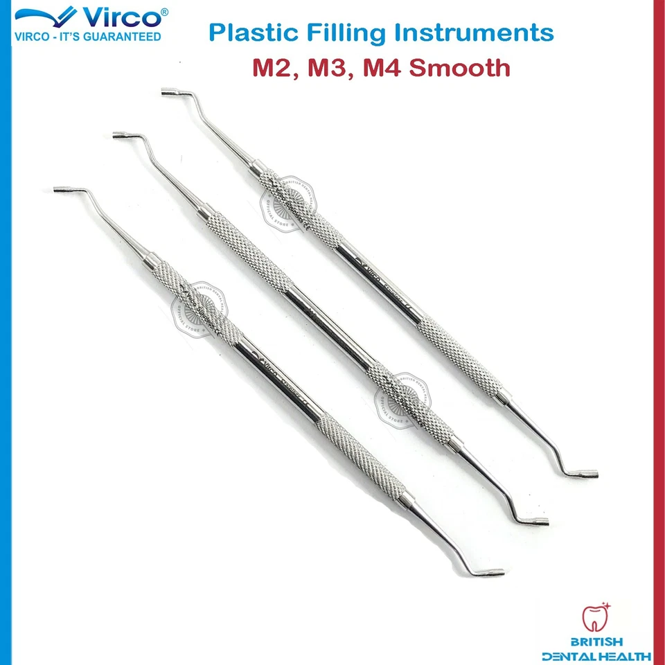 Zahnarzt Instrumente Amalgam M2, M3, M4 Glatt Zahn Plastik Füllung Instrumente - Bild 1 von 1