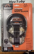 Walker's Ultimate Power Muffs Black 9x Hearing Enhancement Compact 26db NRR