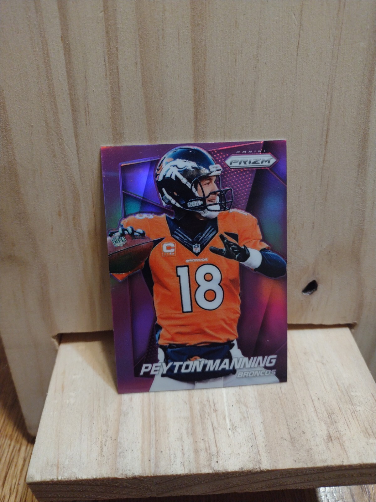 2014 Panini Prizm Peyton Manning Broncos #58 PURPLE  Refractor. Q2