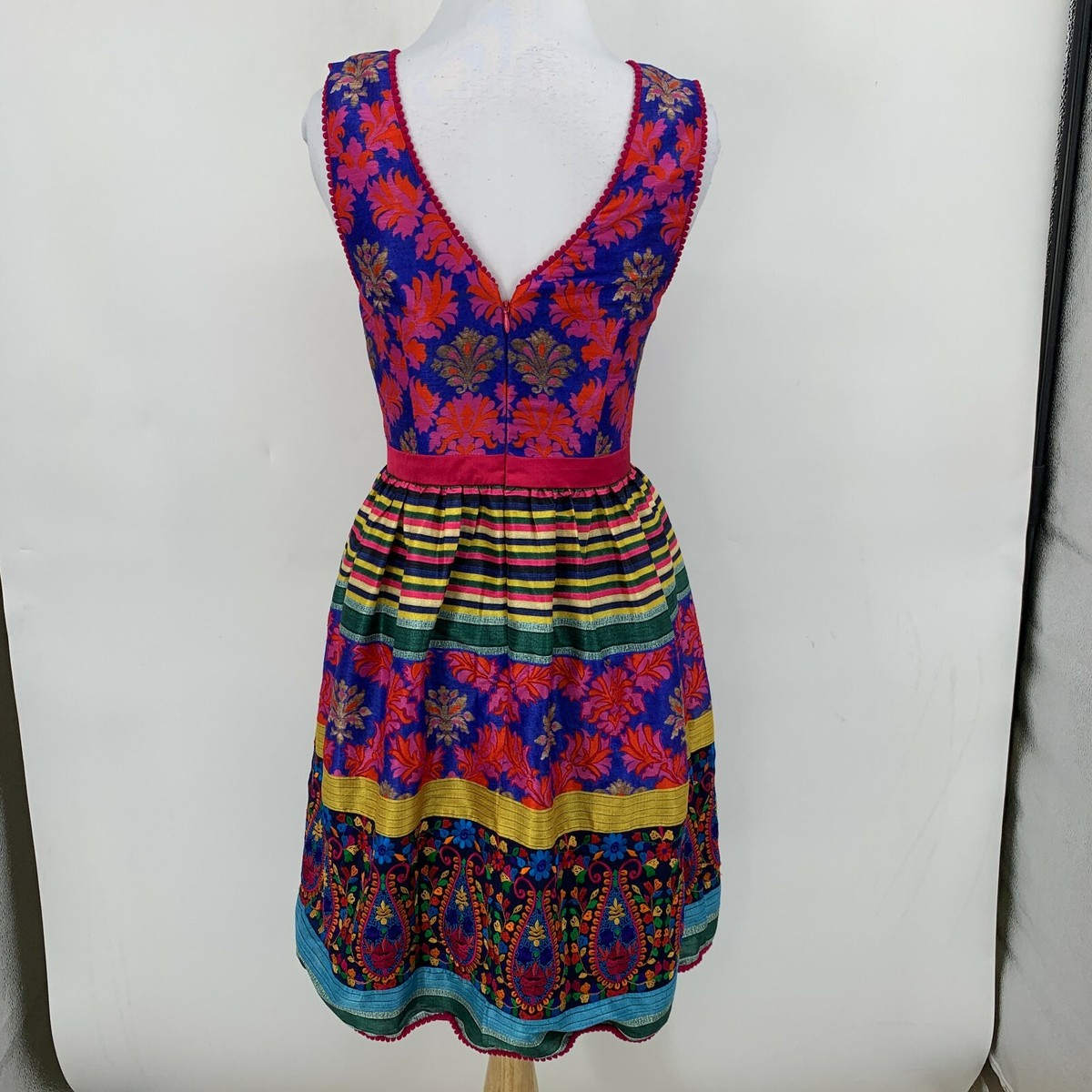 Payal Jain Francesca Dress Women Size 0 Cinch Waist Lined