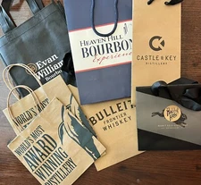 7  ‘Kentucky Bourbon Trail’  Distillery Bags Evan Williams  Rabbit Hole Plus