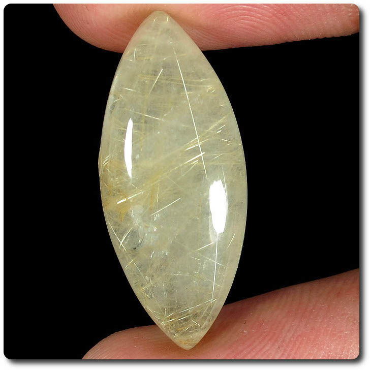 Quartz rutile pierre naturelle Brésil 17.40 cts pour collection de minéraux