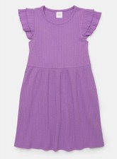 Wonder Nation Girls Purple Ruffle Cap Sleeve Summer Sun Dress Size 18 New