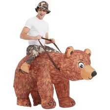One Casa Bear Inflatable Costume Riding Bear Air Blow up Funny Fancy Dress Pa...