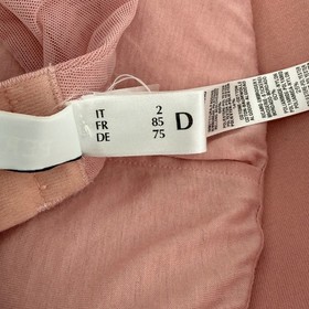 La Perla Mauve Lace Push Up Bra Padded Underwire Strappy Adjustable Straps Lux