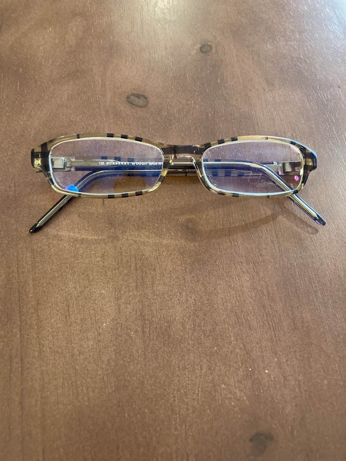 BURBERRY SAFILO WOMEN'S EYEGLASSES B8459 0R8P BROWN 49-15-135 ITALY FRAMES ONLY!