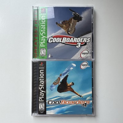 Cool Boarders 3 & 4 PS1 PlayStation 1 Snowboarding Game 2 Game Lot TESTED