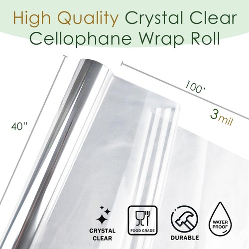 Craft and Party Super Klar Zellophan Verpackungsrolle (40" x 100ft) - Bild 3 von 6