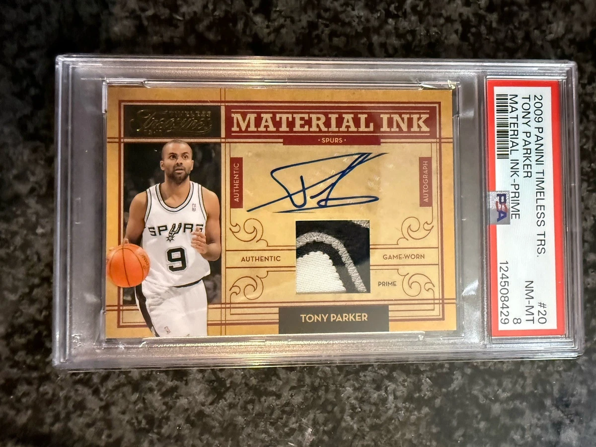 Panini Tony Parker Basketball Autographed Sports Trading Cards