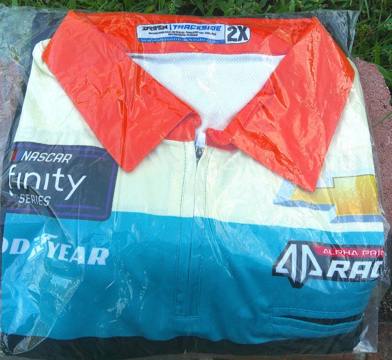 Brad Perez #45 SENDERO PROVISIONS/Alpha Racing race day pit crew shirt-2XL - NEW