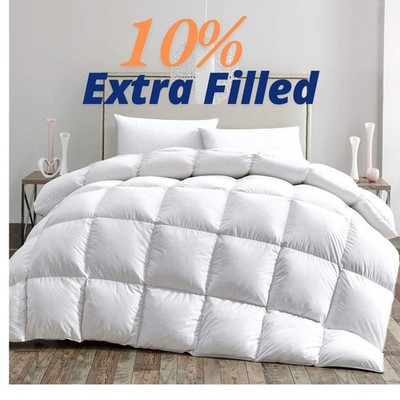 13,5 Tog Bettdecke Steppdecke Winter Mikrofaser 10% Extra Füllung Box genäht Hotelqualität