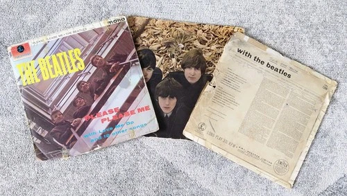 SIGNED BEATLES AUTOGRAPH'S LP COLLECTION FIRST PRESS ALBUMS