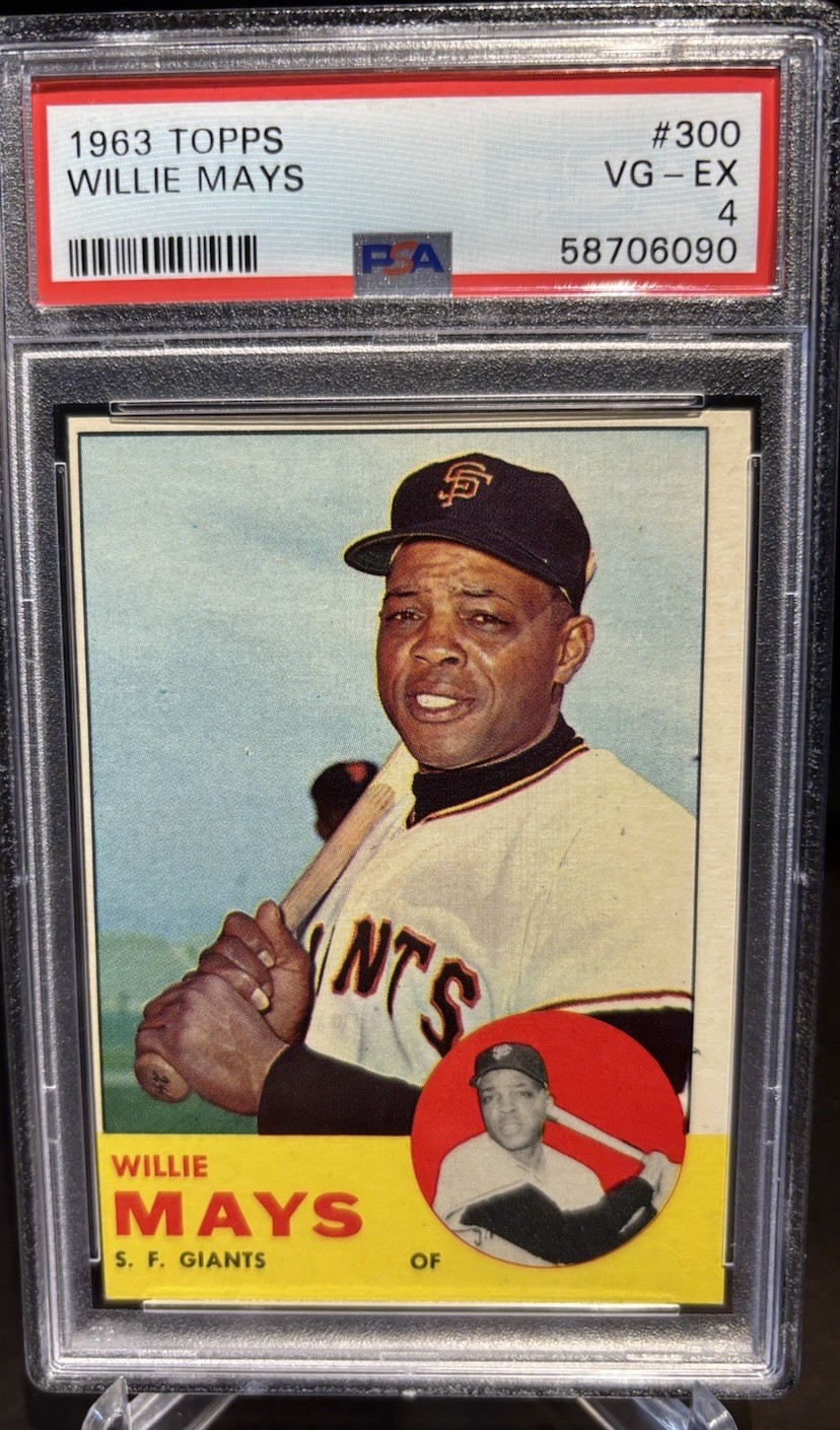 1963 Topps Baseball #300 Willie Mays PSA 4 VG-EX HOF