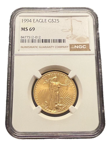 US 1994 Gold 1/2 oz $25 NGC MS69 Gold Eagle Better Date