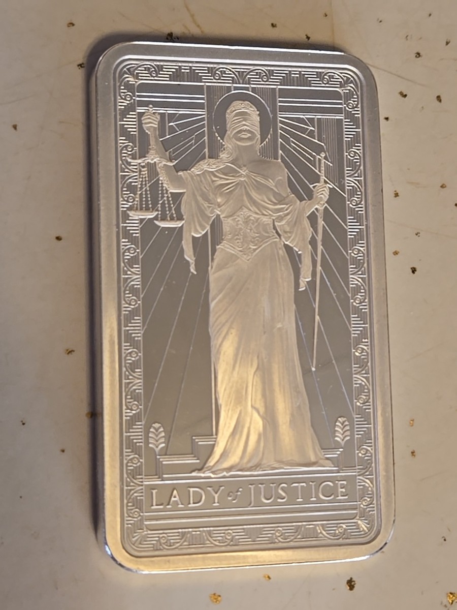 Pamp Lady Of Justice Silver Bar - 10 Oz | eBay
