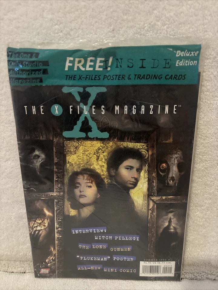The X-Files Summer 1996 Edição Oficial de Colecionador #2 Revista com Cartaz e Cartão - Imagem 2 de 4