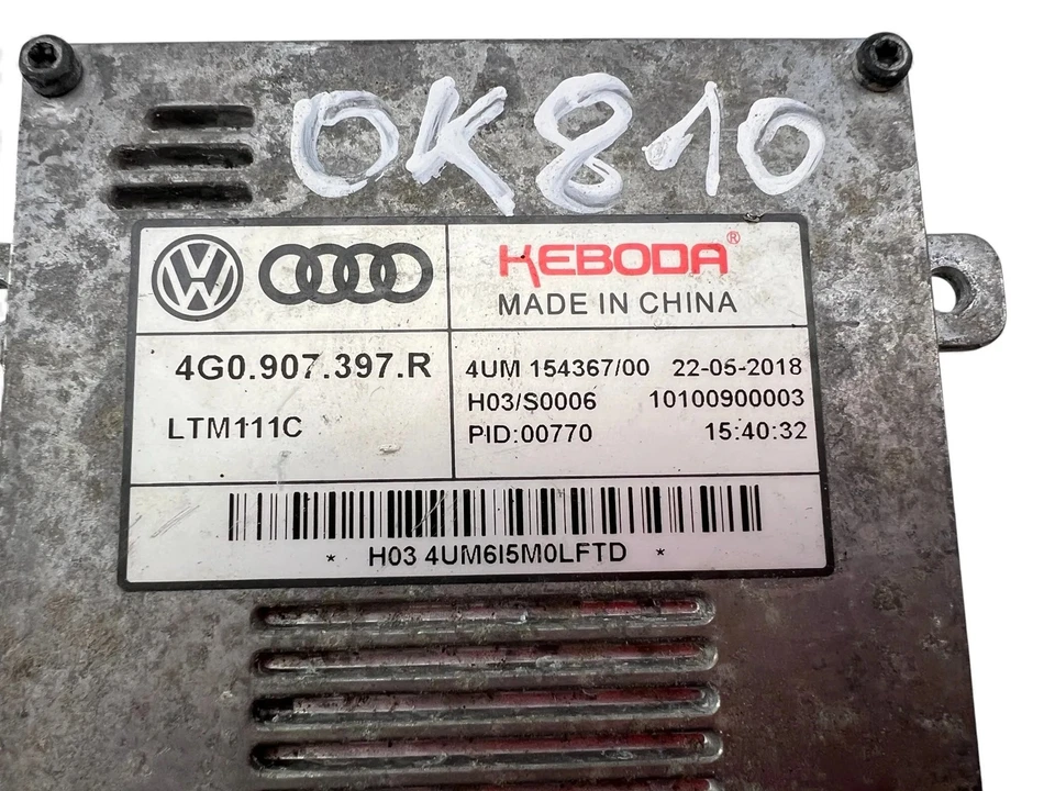 Centralina Xenon AUDI A3 8V1, 8VK 4G0907397R 2012 33088788 - Immagine 2 di 4