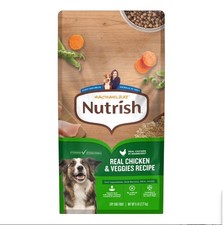 Rachael Ray Nutrish Adult Dry Dog Food Real Chicken  Veggies Recipe, 5 lb