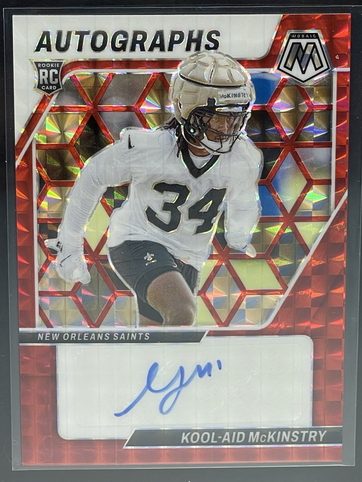 Kool-Aid McKinstry Panini Mosaic Autographs Mosaic #AMKAM Red