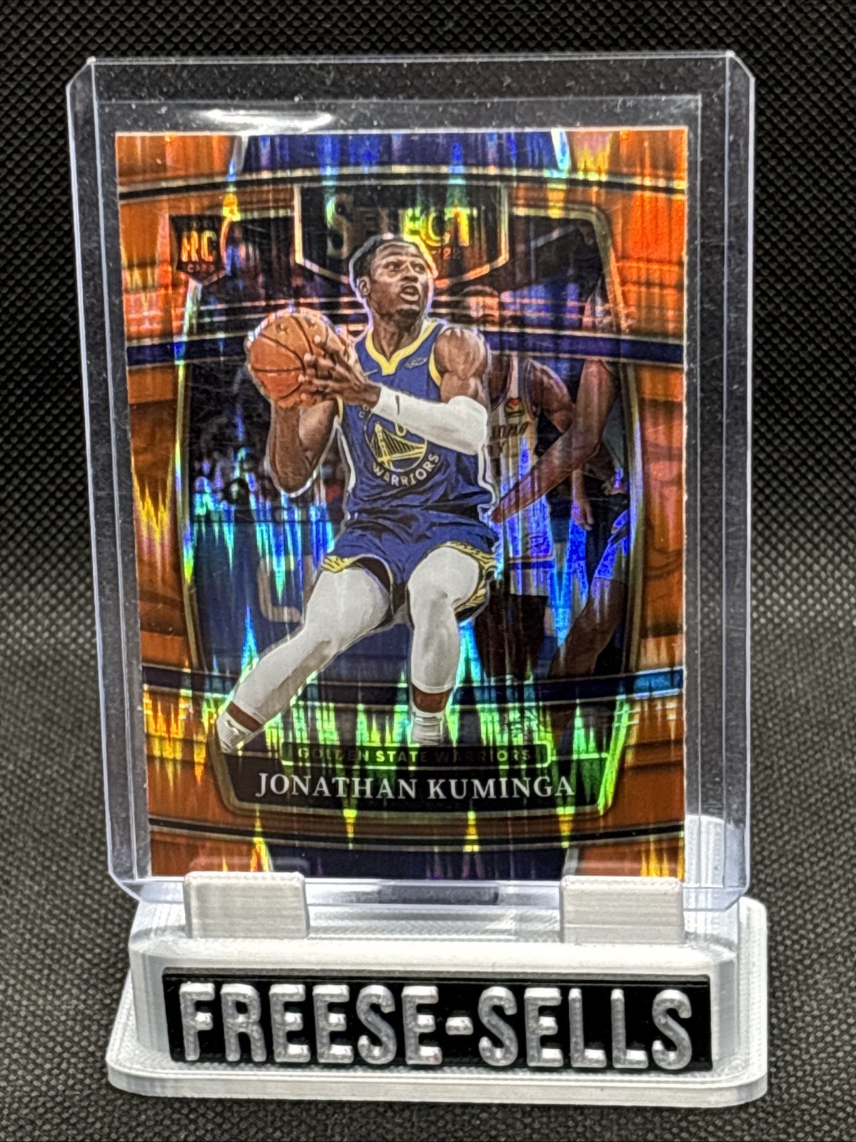2021-22 Panini Select - Concourse Jonathan Kuminga #28 Orange Flash Prizm (RC)