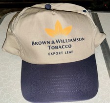 Vintage Brown  Williamson Tobacco Cap Export Leaf Logo