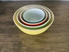 Vintage Pyrex Primary Colors Nesting Mixing Bowls Set Of 4. 401, 402, 403, 404