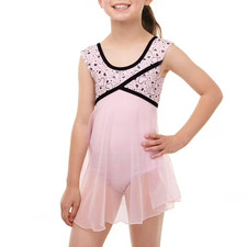 Danskin Now Girls' Babydoll Leotard with Keyhole Cutout Back Size XXS