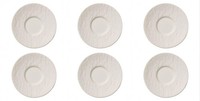 Villeroy & Boch Manufacture Rock Blanc 6Er Set Espressountertasse Weiß D. 12Cm